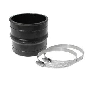 Magnum FORCE AFE-59-00003 Cold Air Intake System Spare Parts Kit (4 IN ID x 4 IN L) Straight Coupler w/ Hump - Black