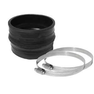 Magnum FORCE AFE-59-00010 Cold Air Intake System Spare Parts Kit (4 IN ID x 3 IN L) Straight Coupler w/ Hump - Black