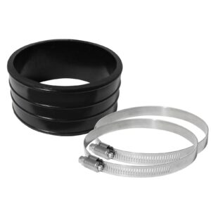 Magnum FORCE AFE-59-00024 Cold Air Intake System Spare Parts Kit (4 IN ID x 2 IN L) Straight Coupler - Black