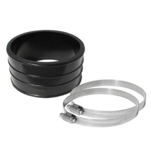 Magnum FORCE AFE-59-00026 Cold Air Intake System Spare Parts Kit (3-1/2 IN ID x 2 IN L) Straight Coupler - Black