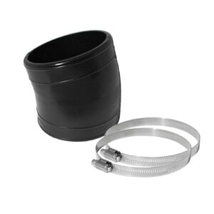 Magnum FORCE AFE-59-00030 Cold Air Intake System Spare Parts Kit (3-1/2 IN ID x 3 IN L x 15 Deg.) Elbow Coupler - Black