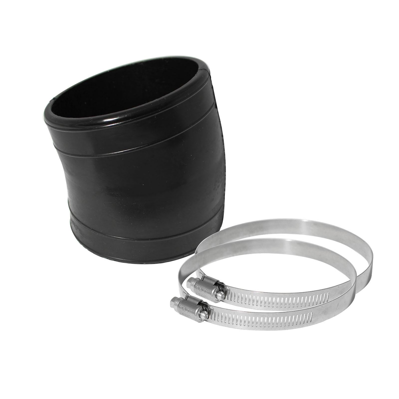Magnum FORCE AFE-59-00030 Cold Air Intake System Spare Parts Kit (3-1/2 IN ID x 3 IN L x 15 Deg.) Elbow Coupler - Black