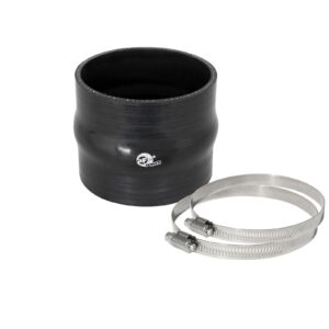 Magnum FORCE AFE-59-00045 Cold Air Intake System Spare Parts Kit (3-1/2 IN ID x 3 IN L) Straight Coupler w/ Hump - Black