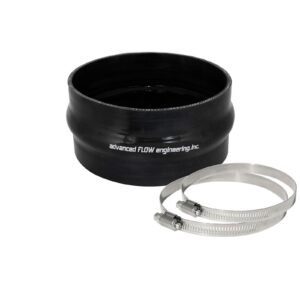 Magnum FORCE AFE-59-00052 Cold Air Intake System Spare Parts Kit (6 IN ID x 3 IN L) Straight Coupler w/ Hump - Black