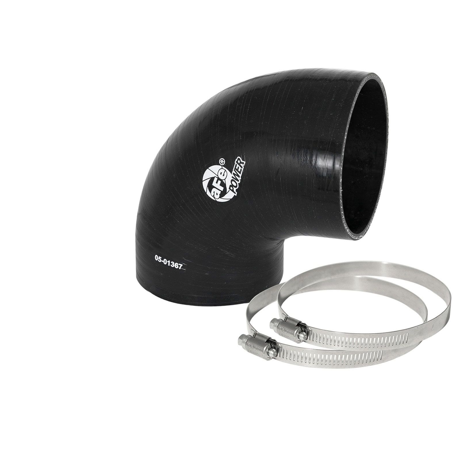 Magnum FORCE AFE-59-00067 Cold Air Intake System Spare Parts Kit (4 IN ID to 3-4/5 IN ID x 90 Deg.) Elbow Reducing Coupler - Black