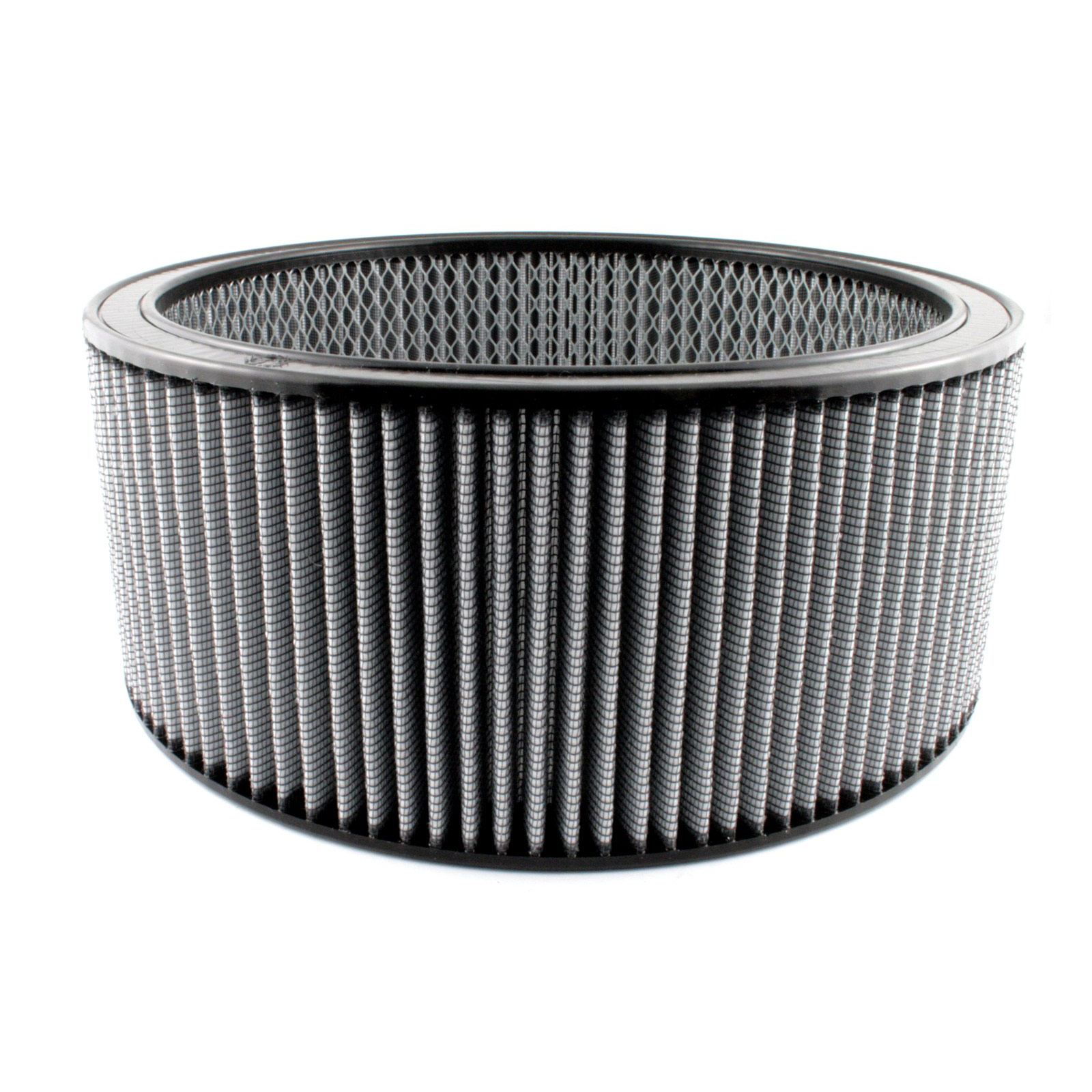 aFe Power AFE-18-11427 Magnum FLOW Round Racing Air Filter w/ Pro DRY S Media 14 IN OD x 12 IN ID x 6 IN H w/ Expanded Metal