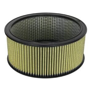 aFe Power AFE-18-11477 Magnum FLOW Round Racing Air Filter w/ Pro GUARD 7 Media 14 IN OD x 12 IN ID x 6 IN H w/ Expanded Metal