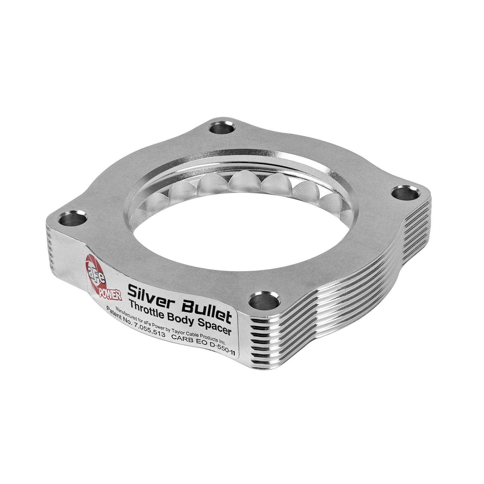 aFe Power AFE-46-31002 Silver Bullet Throttle Body Spacer Kit BMW 135i (E82/88) 08-10 / 335i (E90/92/93) 07-10 / 535i (E60/61) 08-10 L6-3.0L (t) N54