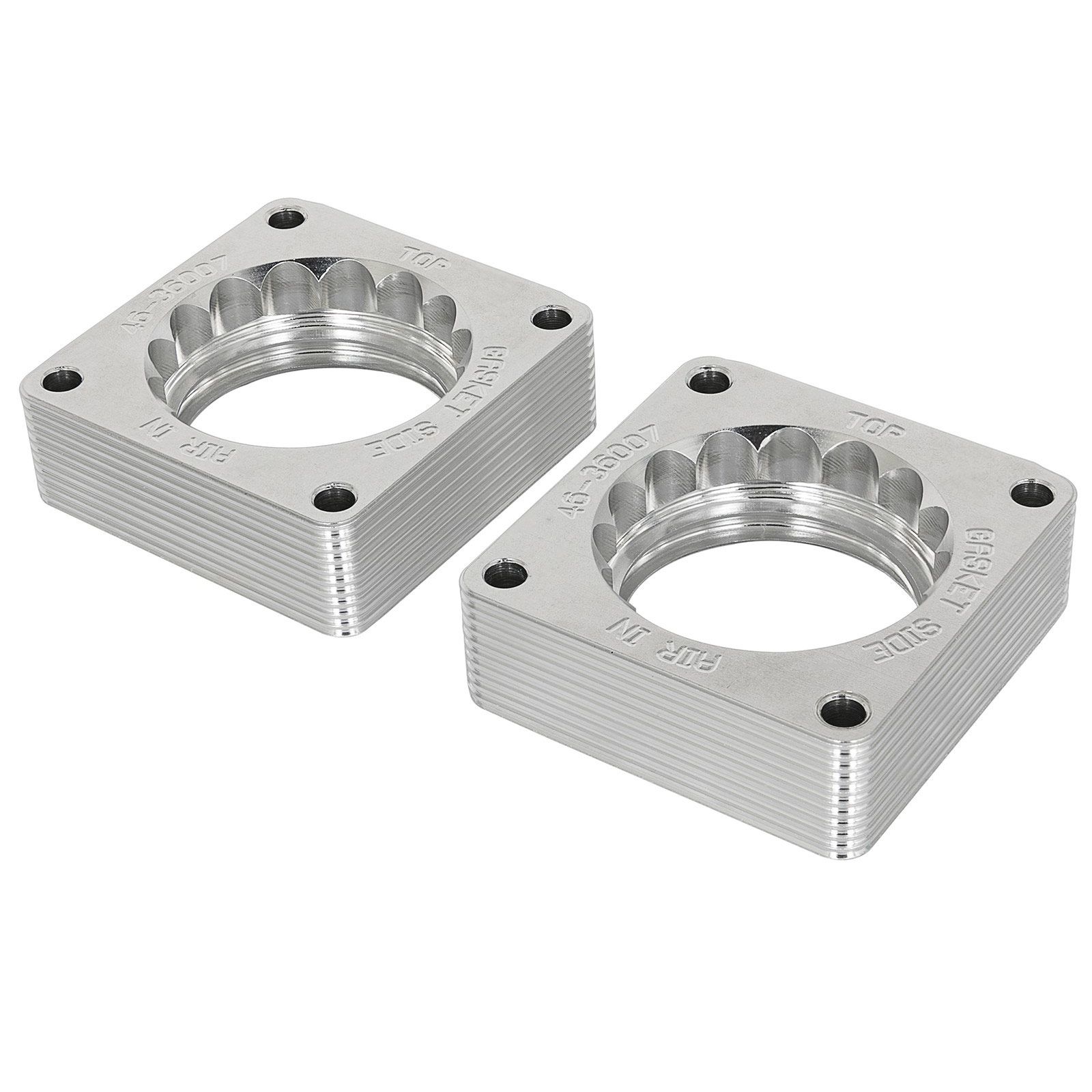 aFe Power AFE-46-36007 Silver Bullet Throttle Body Spacer Kit (Pair) Nissan 370Z 09-20/Infiniti G37 08-13/Q60/Q50 14-15 V6-3.7L (VQ37VHR) - Image 3