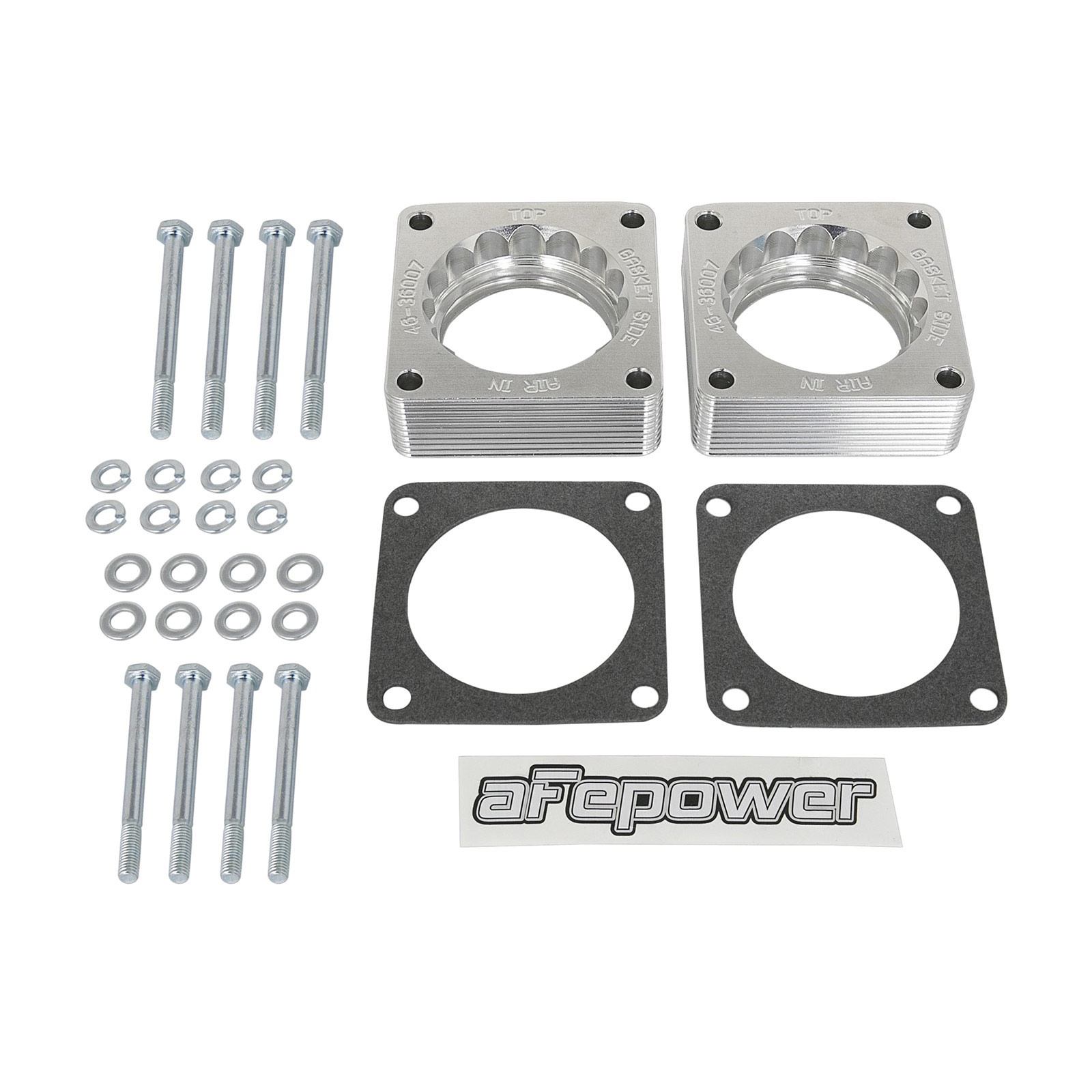 aFe Power AFE-46-36007 Silver Bullet Throttle Body Spacer Kit (Pair) Nissan 370Z 09-20/Infiniti G37 08-13/Q60/Q50 14-15 V6-3.7L (VQ37VHR) - Image 6