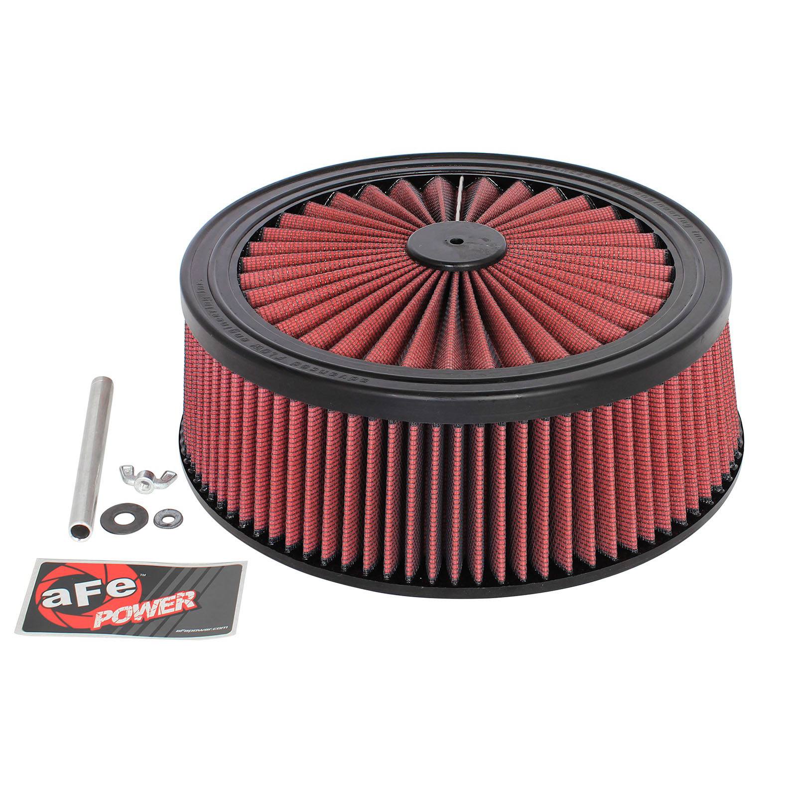 aFe Power AFE-18-31415 Magnum FLOW T.O.P. Universal Round Racing Air Filter w/ Pro 5R Media 14 IN OD x 5 IN H