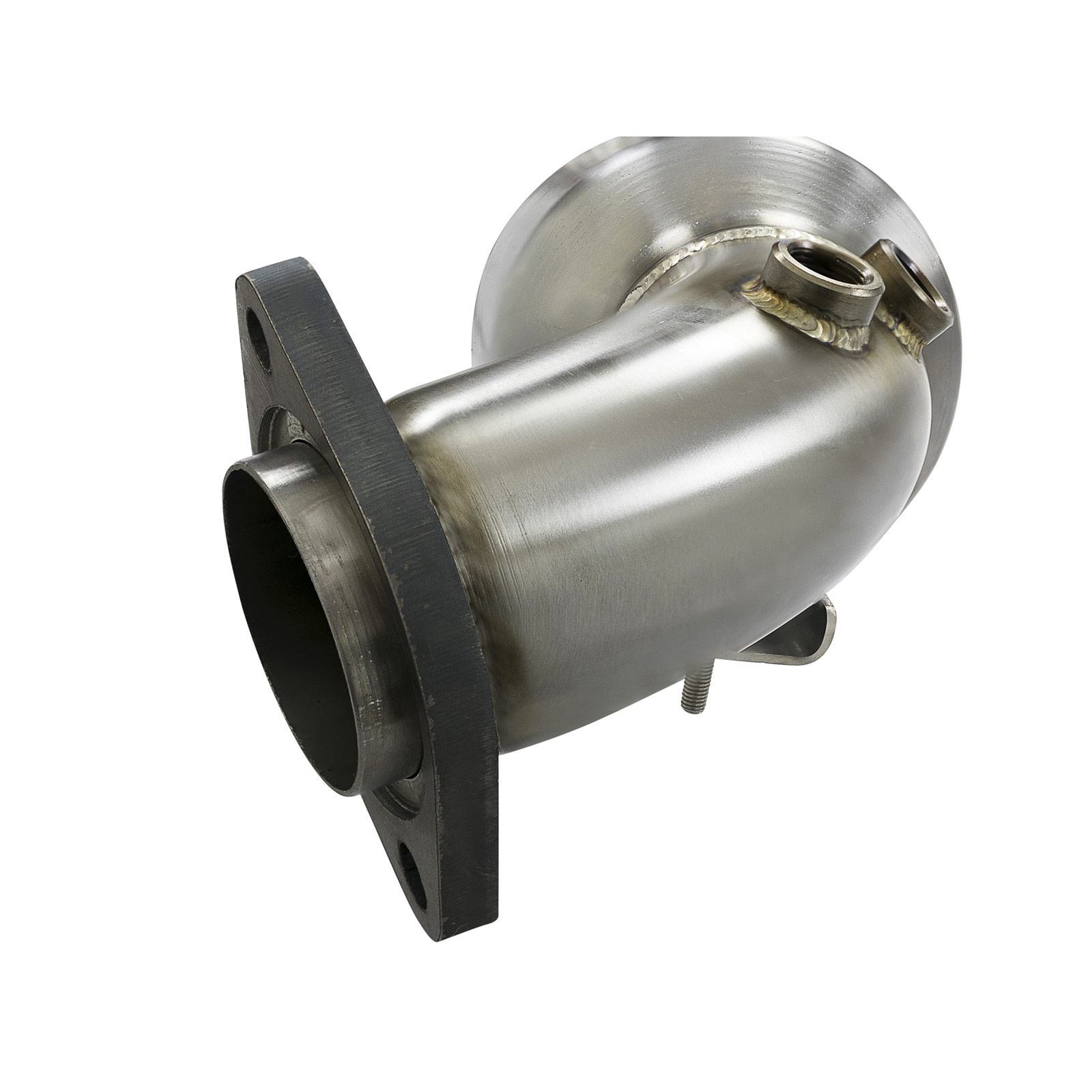 aFe Power AFE-48-33024-HC Twisted Steel Down Pipe 3 IN 304 Stainless Steel w/ Cat Ford Focus RS 16-17 L4-2.3L (t) - Image 5