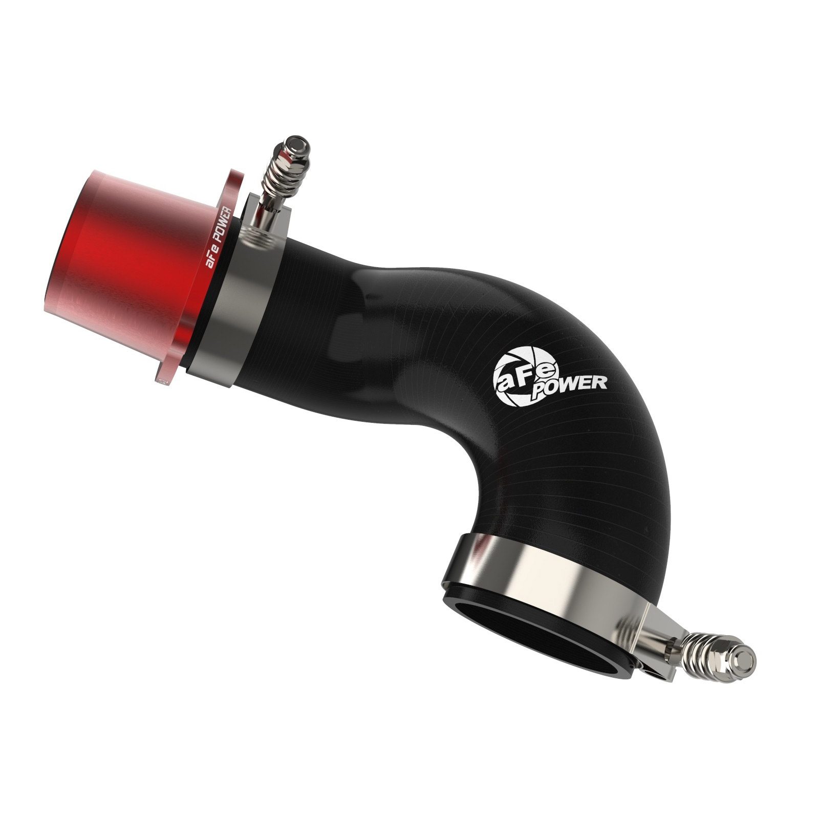 BladeRunner Turbo Muffler Delete for aFe Charge Pipe Red