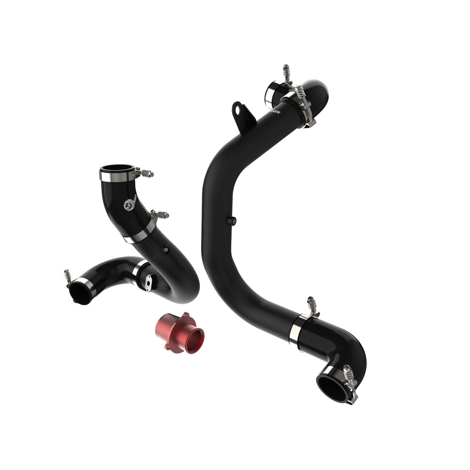 BladeRunner Aluminum Hot and Cold Charge Pipe Kit Black w/ Turbo Muffler Delete