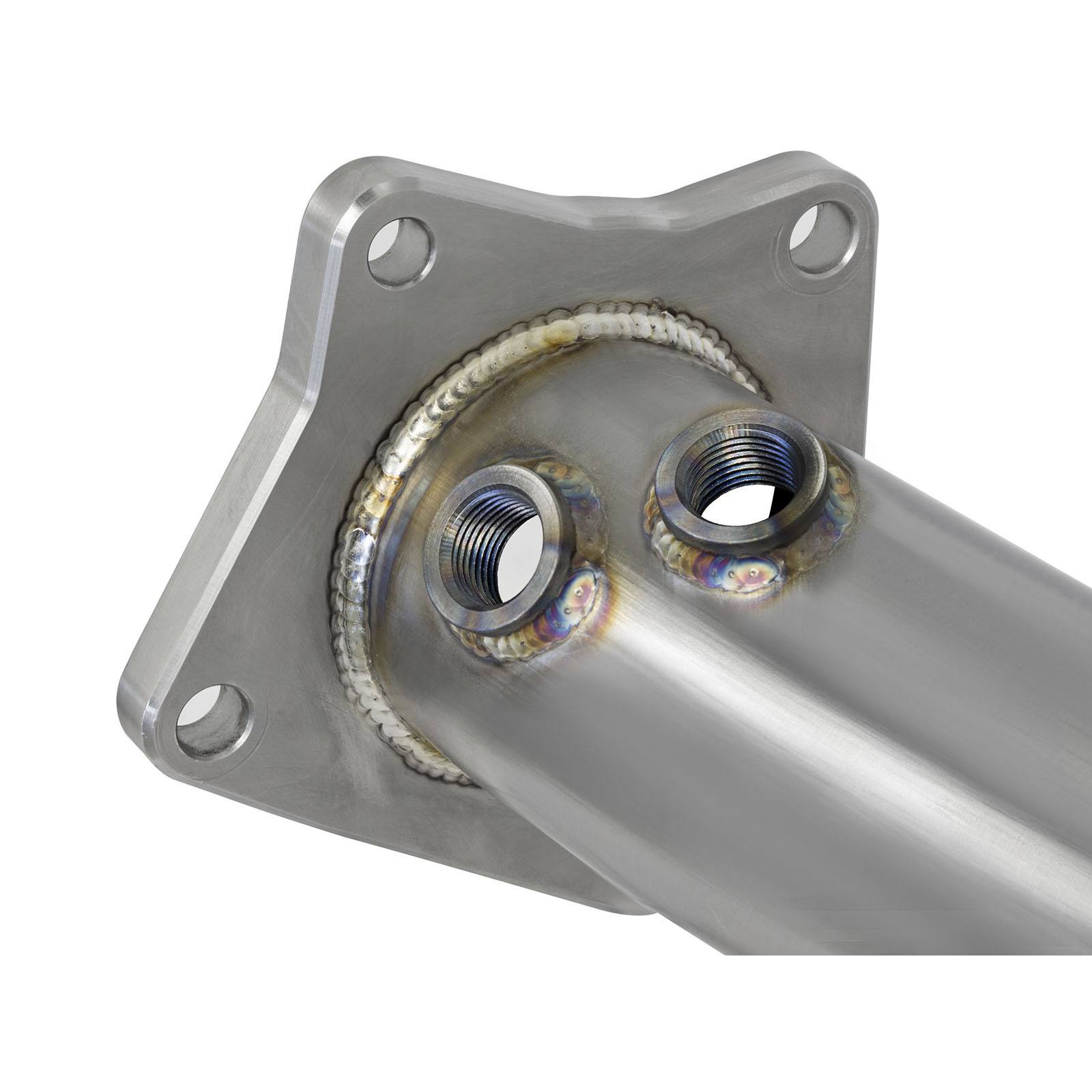 Twisted Steel Down Pipe 3 IN 304 Stainless Steel w/ Cat 48-34126-HC