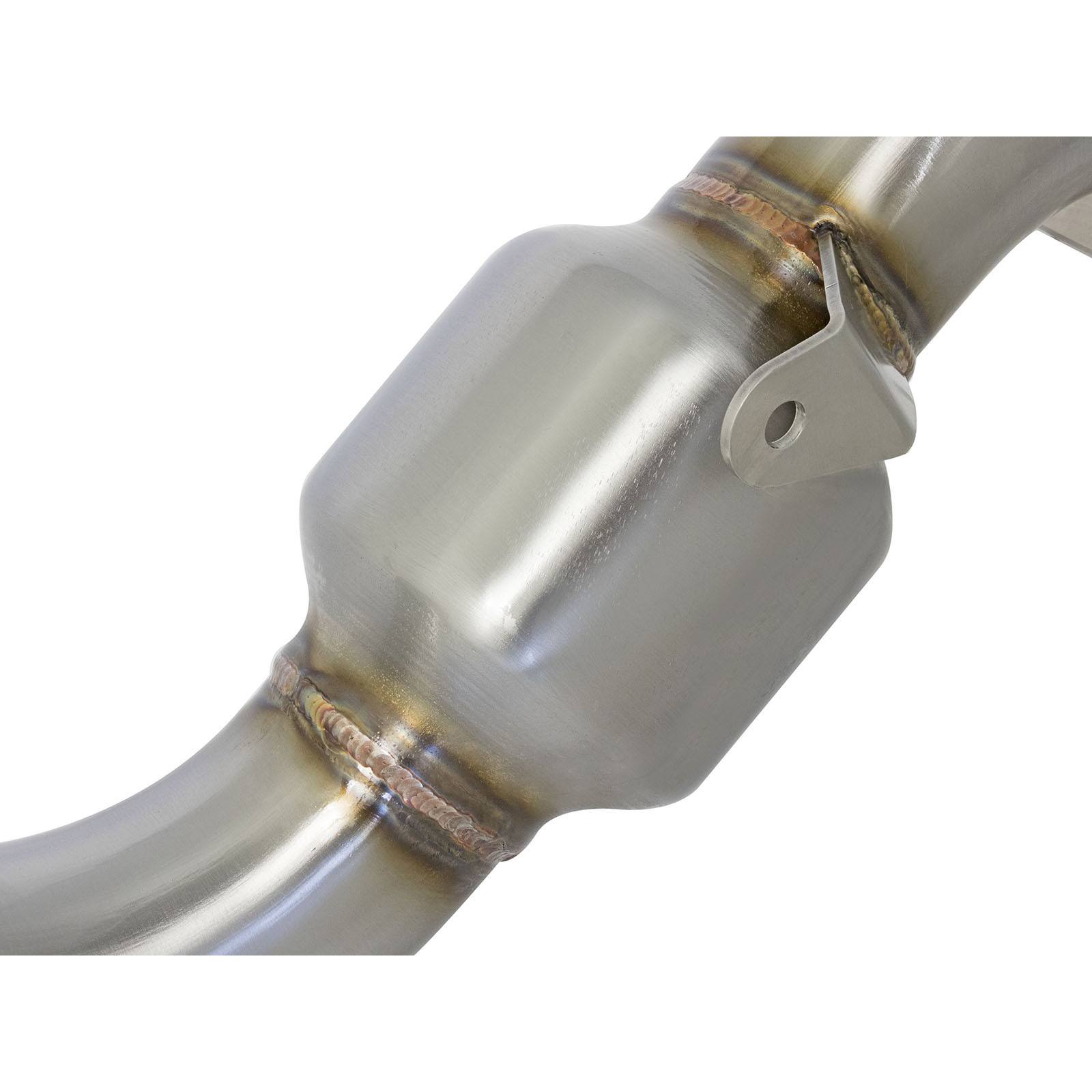 Twisted Steel Down Pipe 3 IN 304 Stainless Steel w/ Cat 48-34126-HC