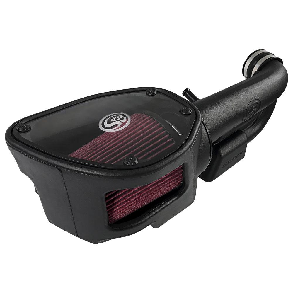 S&B 75-5060 Cold Air Intake For 12-18 Jeep Wrangler JK V6-3.6L Oiled Cotton Cleanable Red