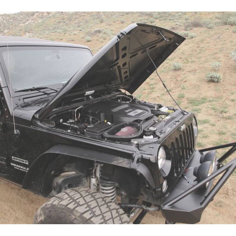 S&B Cold Air Intake For 12-18 Jeep Wrangler JK V6-3.6L Extendable White