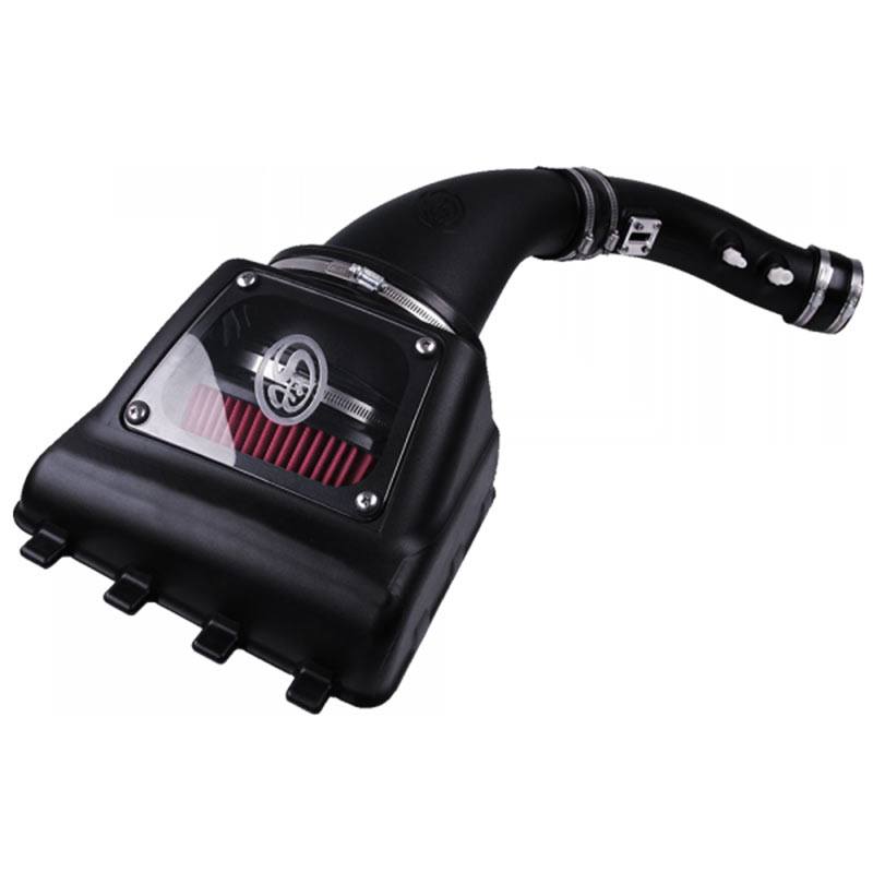 S&B 75-5077 Cold Air Intake For 10-16 Ford F150 V8-6.2L Raptor Oiled Cotton Cleanable Red