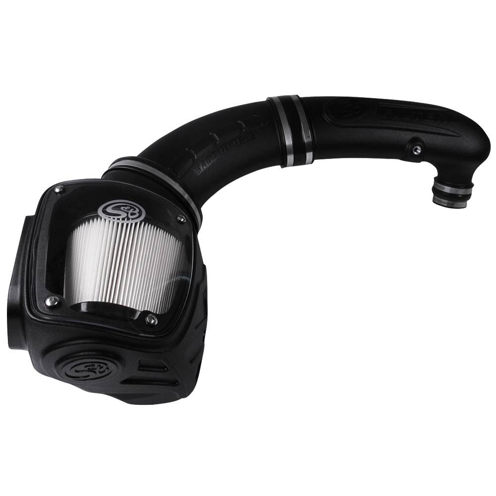 S&B 75-5079D Cold Air Intake For 97-06 Jeep Wrangler TJ L6-4.0L Dry Dry Extendable White