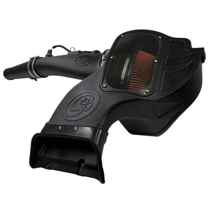 S&B Cold Air Intake For 18-19 Ford F150 3.0L Powerstroke Diesel Extendable White
