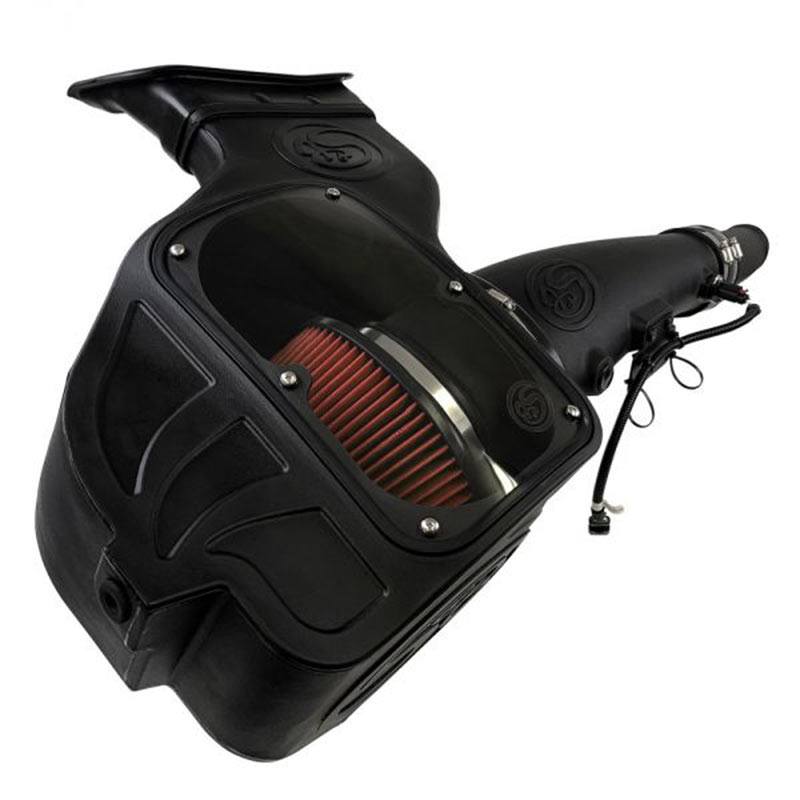 S&B Cold Air Intake For 18-19 Ford F150 3.0L Powerstroke Diesel Extendable White