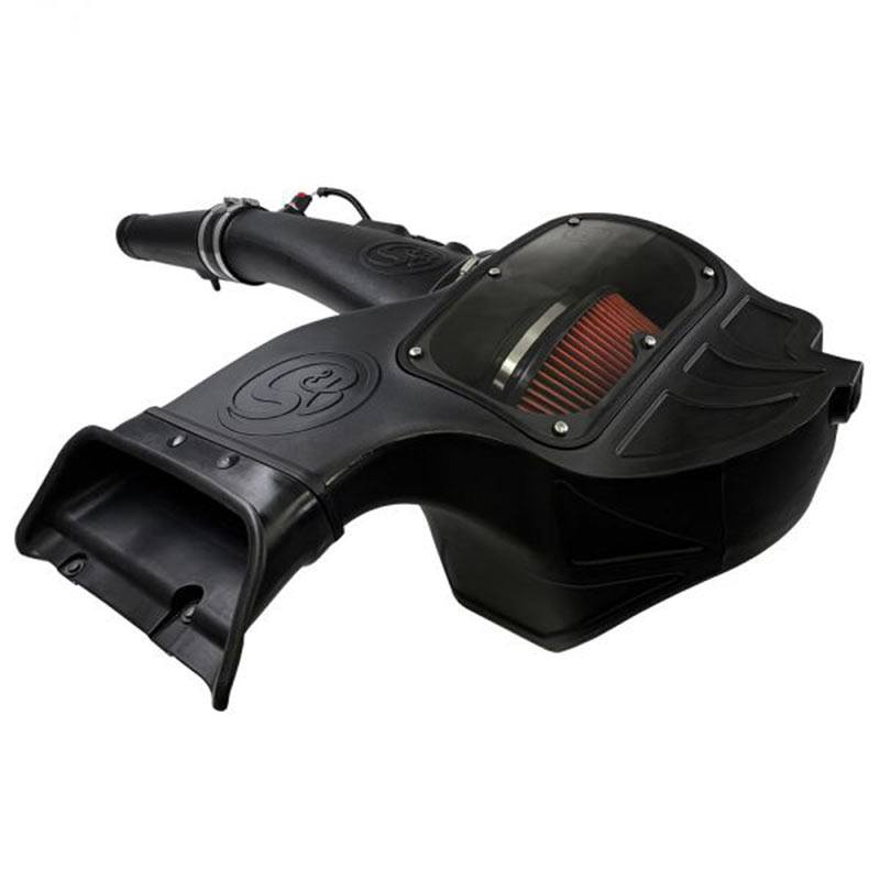 S&B 75-5126 Cold Air Intake For 18-19 Ford F150 3.0L Powerstroke Diesel Cotton Cleanable Red