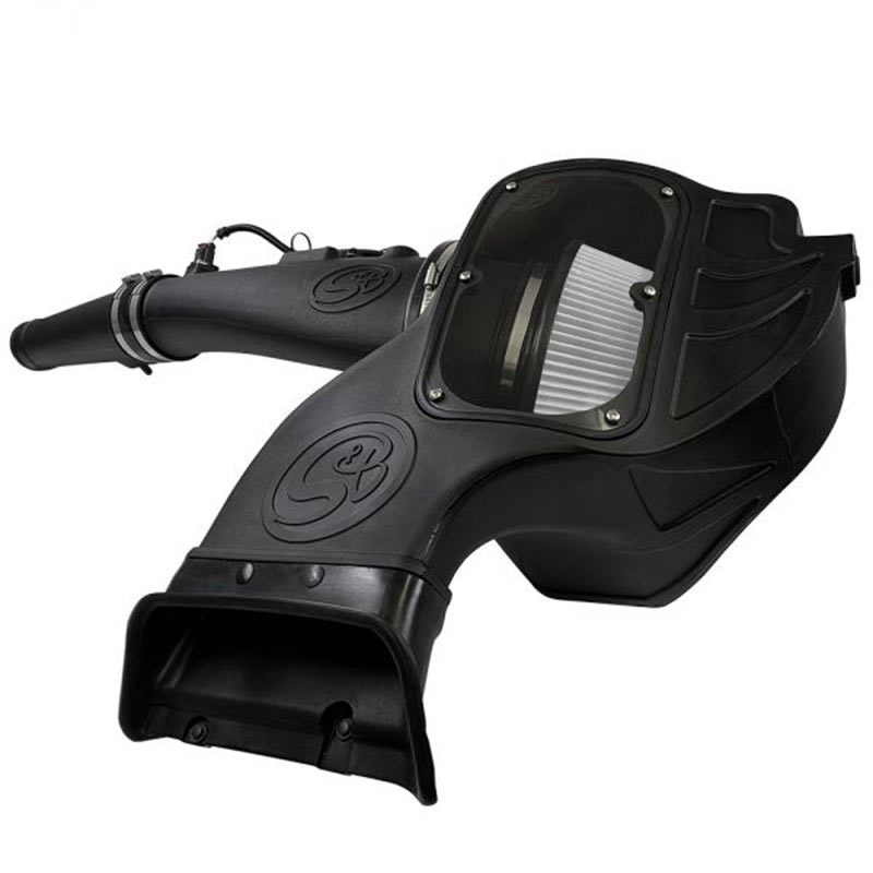 S&B Cold Air Intake For 18-19 Ford F150 3.0L Powerstroke Diesel Extendable White