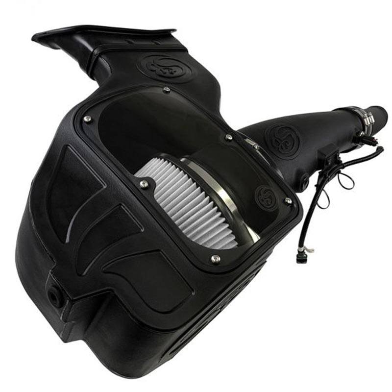 S&B Cold Air Intake For 18-19 Ford F150 3.0L Powerstroke Diesel Extendable White