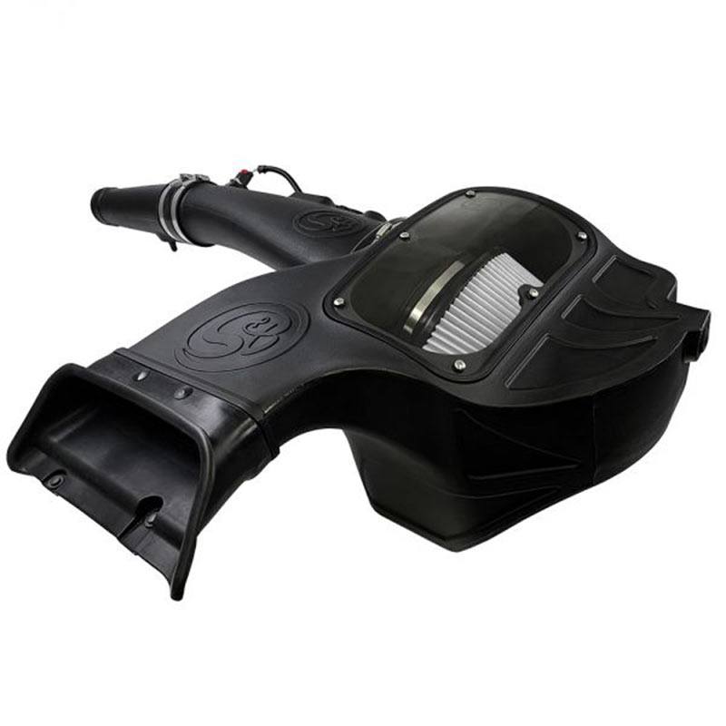 S&B 75-5126D Cold Air Intake For 18-19 Ford F150 3.0L Powerstroke Diesel Dry Extendable White