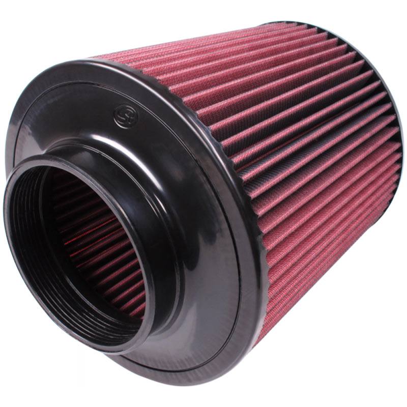 S&B CR-90028 Air Filter for Competitor Intakes AFE XX-90028 Oiled Cotton Cleanable Red