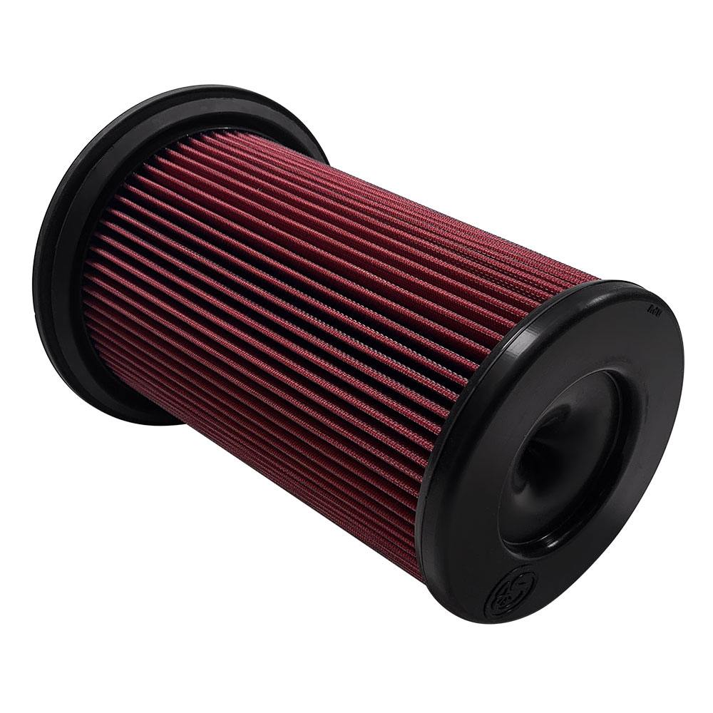S&B KF-1077 Air Filter For Intake Kits 75-5137 / 75-5137D Oiled Cotton Cleanable Red