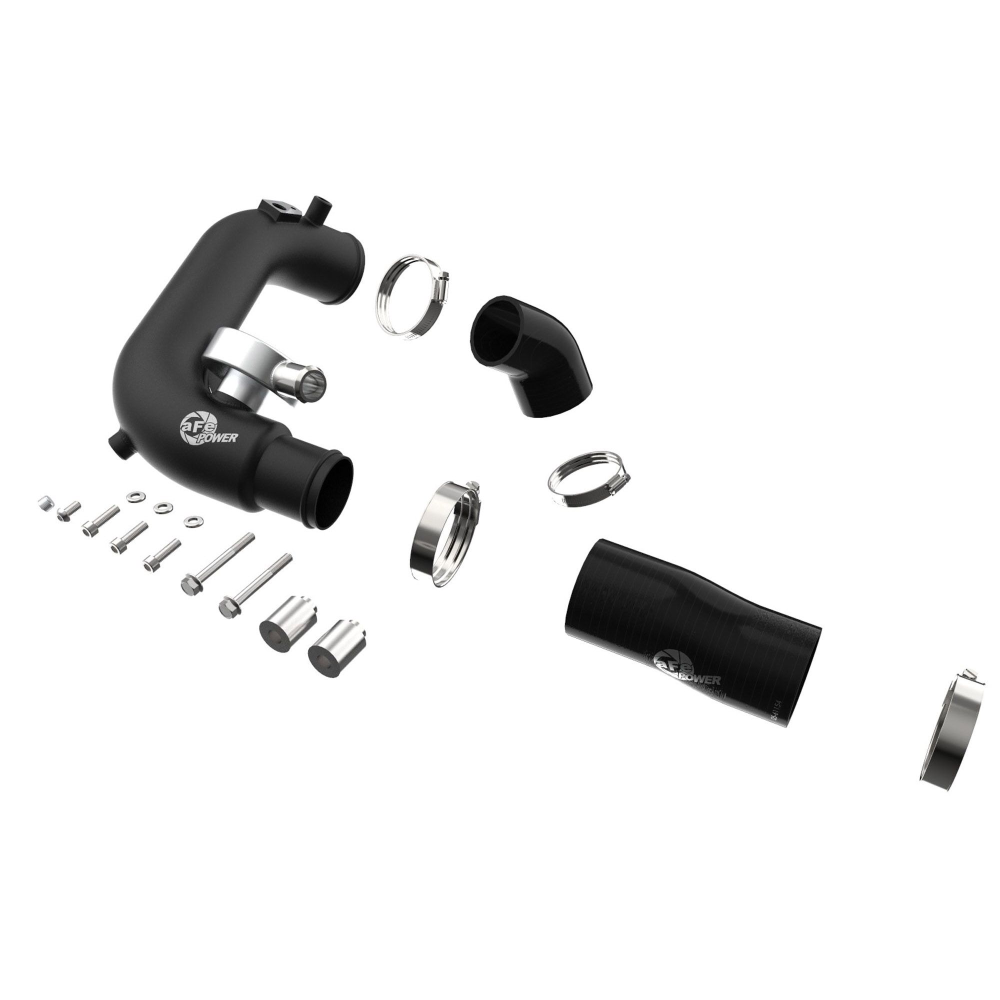 BladeRunner 2-1/2 IN Aluminum Hot Charge Pipe Black Jeep Wrangler (JL) 18-23 L4-2.0L (t)
