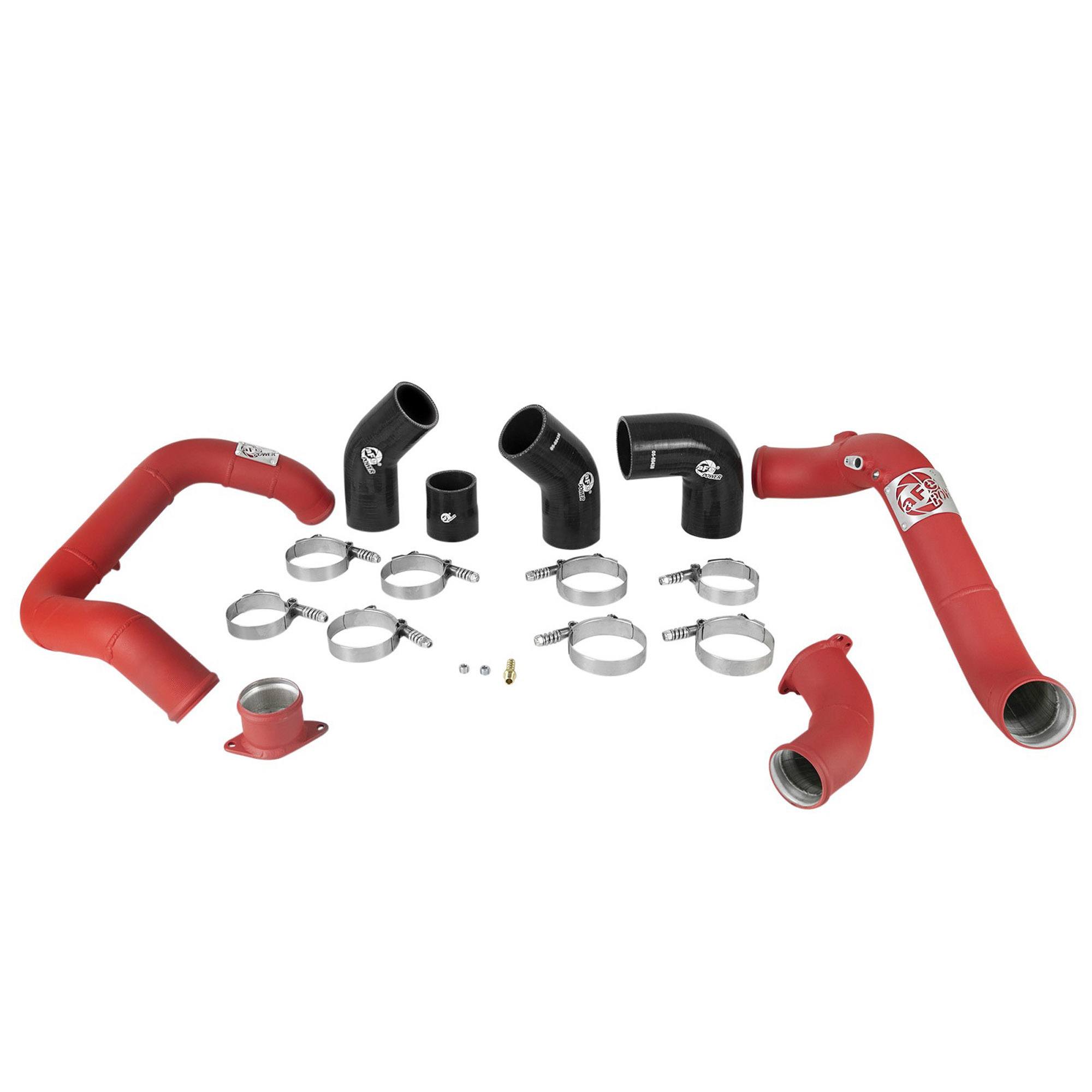 BladeRunner 2-1/4 IN & 2-1/2 IN Aluminum Hot and Cold Charge Pipe Kit Red Honda Civic Si 16-21 L4-1.5L (t)