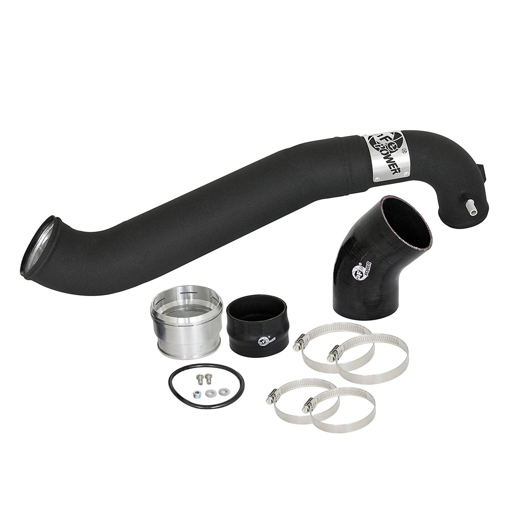 BladeRunner 3-1/2 IN to 3 IN Aluminum Cold Charge Pipe Black Ford F-150 Raptor 17-19 V6-3.5L (tt)