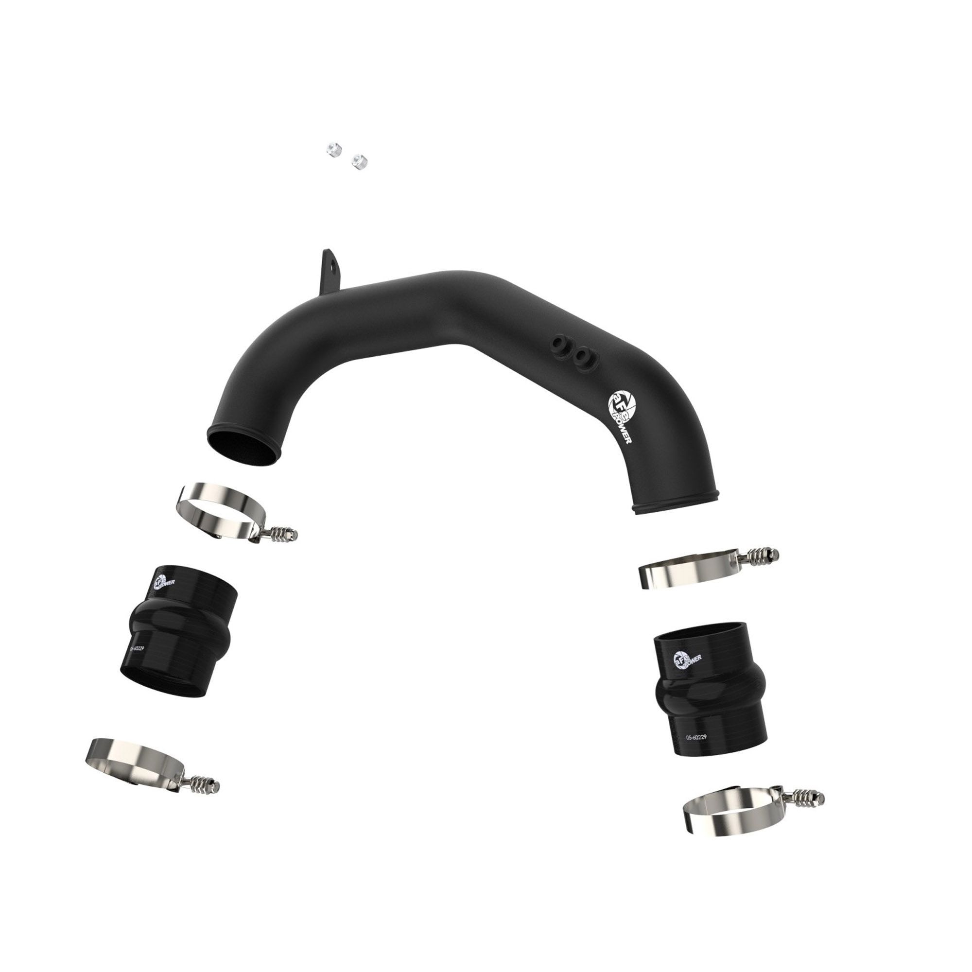 BladeRunner 3 IN Aluminum Cold Charge Pipe Black Ford Diesel Trucks 08-10 V8-6.4L (td)