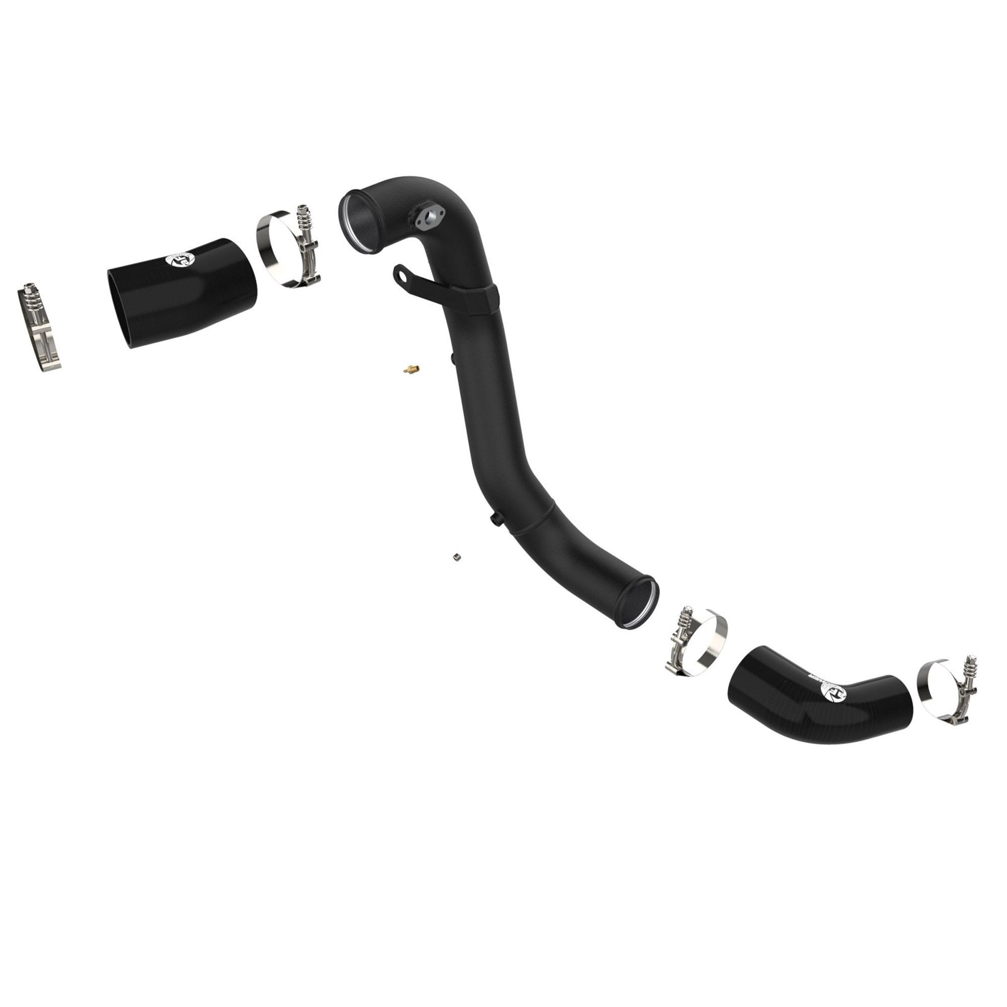 BladeRunner 3 IN Aluminum Cold Charge Pipe Black Kia Stinger 18-23 V6-3.3L (tt)