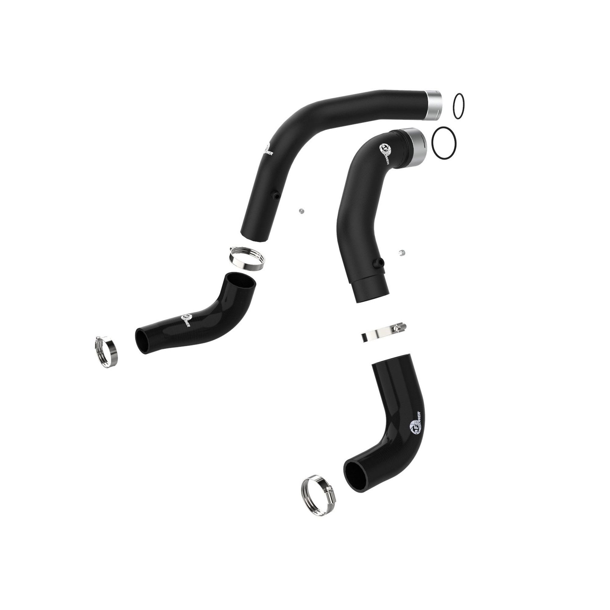 BladeRunner 3 IN Aluminum Hot and Cold Charge Pipe Kit Black Jeep Wrangler (JL) 20-23 V6-3.0L (td) EcoDiesel