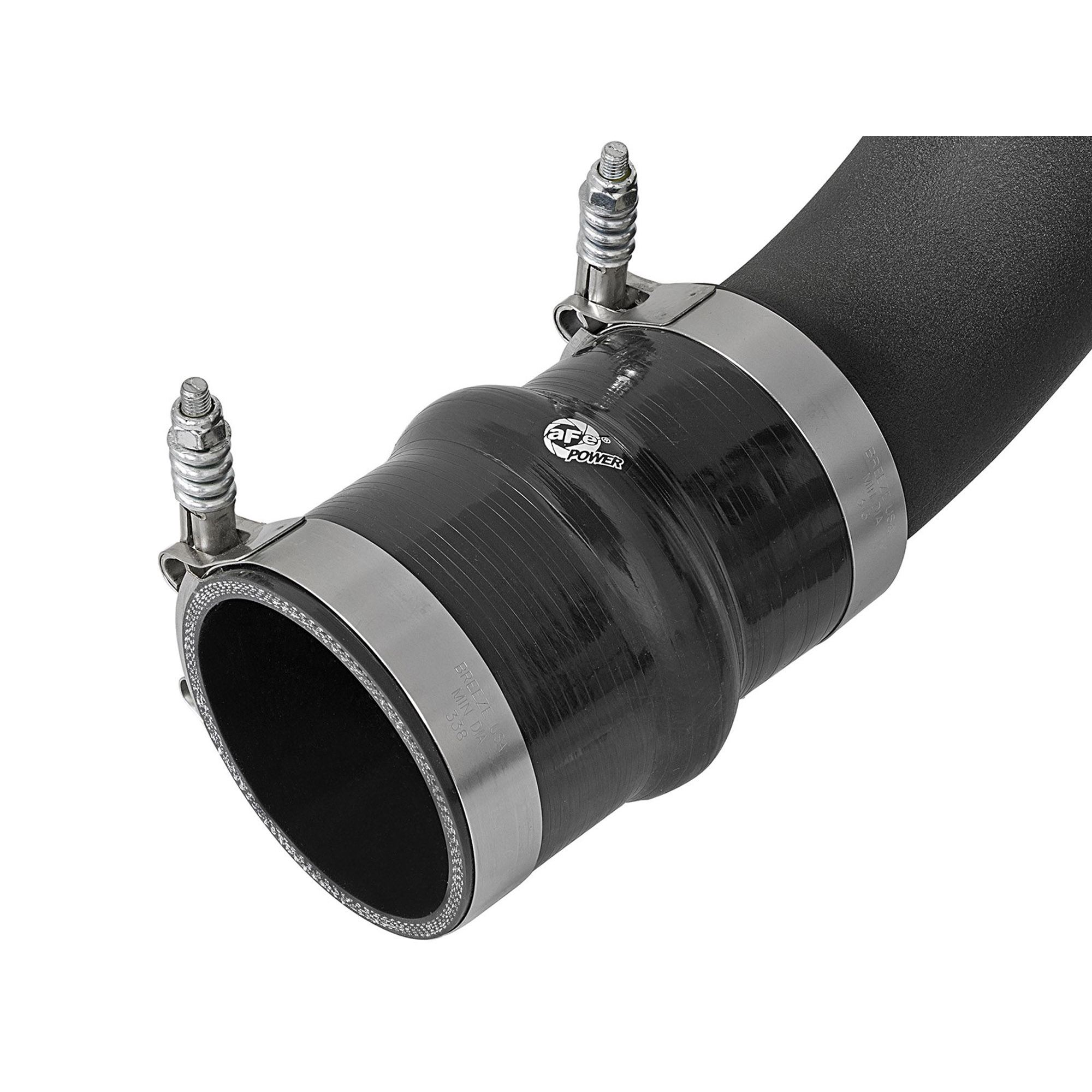 BladeRunner 3 IN Aluminum Hot Charge Pipe Black Ford Diesel Trucks 03-07 V8-6.0L (td)