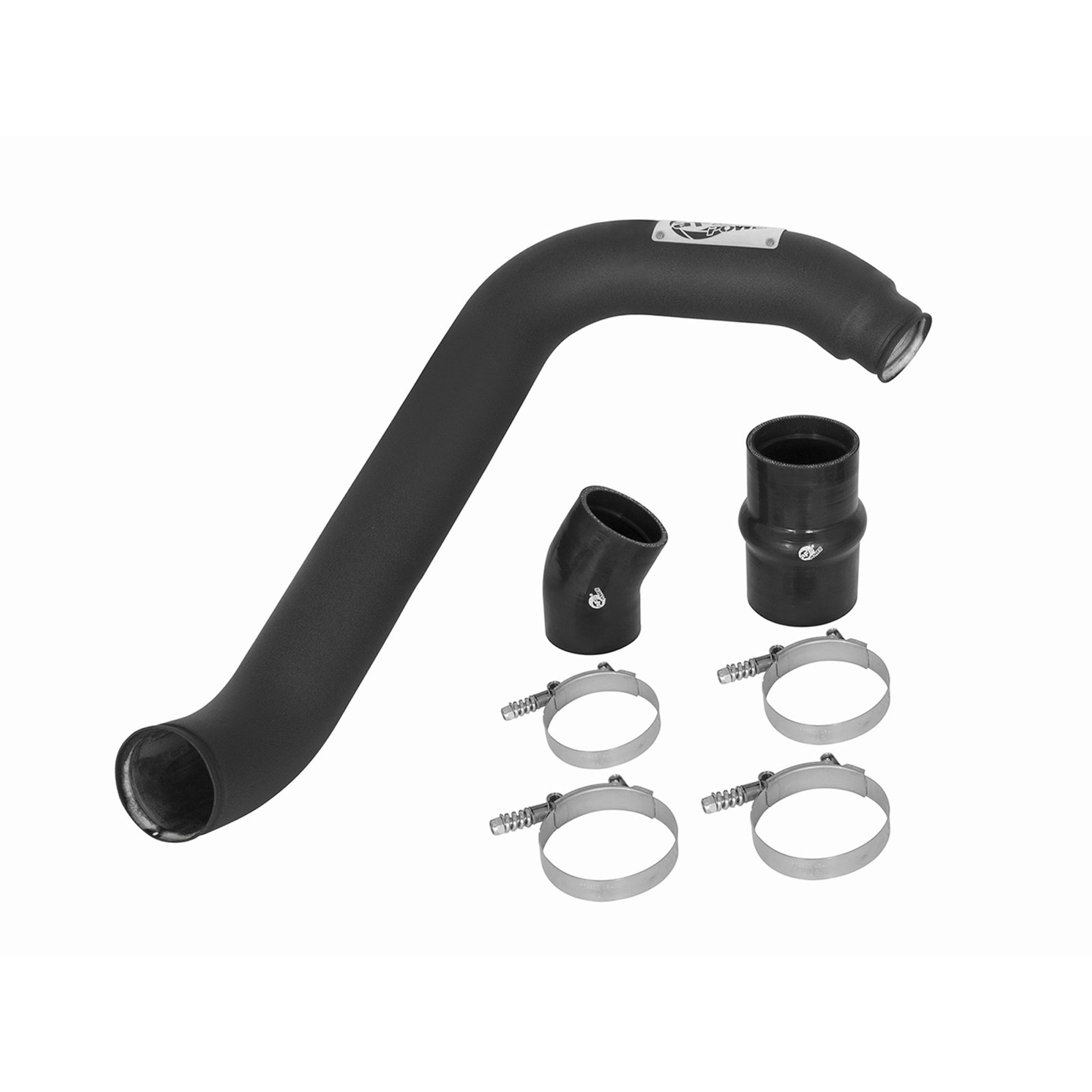 BladeRunner 3 IN Aluminum Hot Charge Pipe Black Ford Diesel Trucks 03-07 V8-6.0L (td)