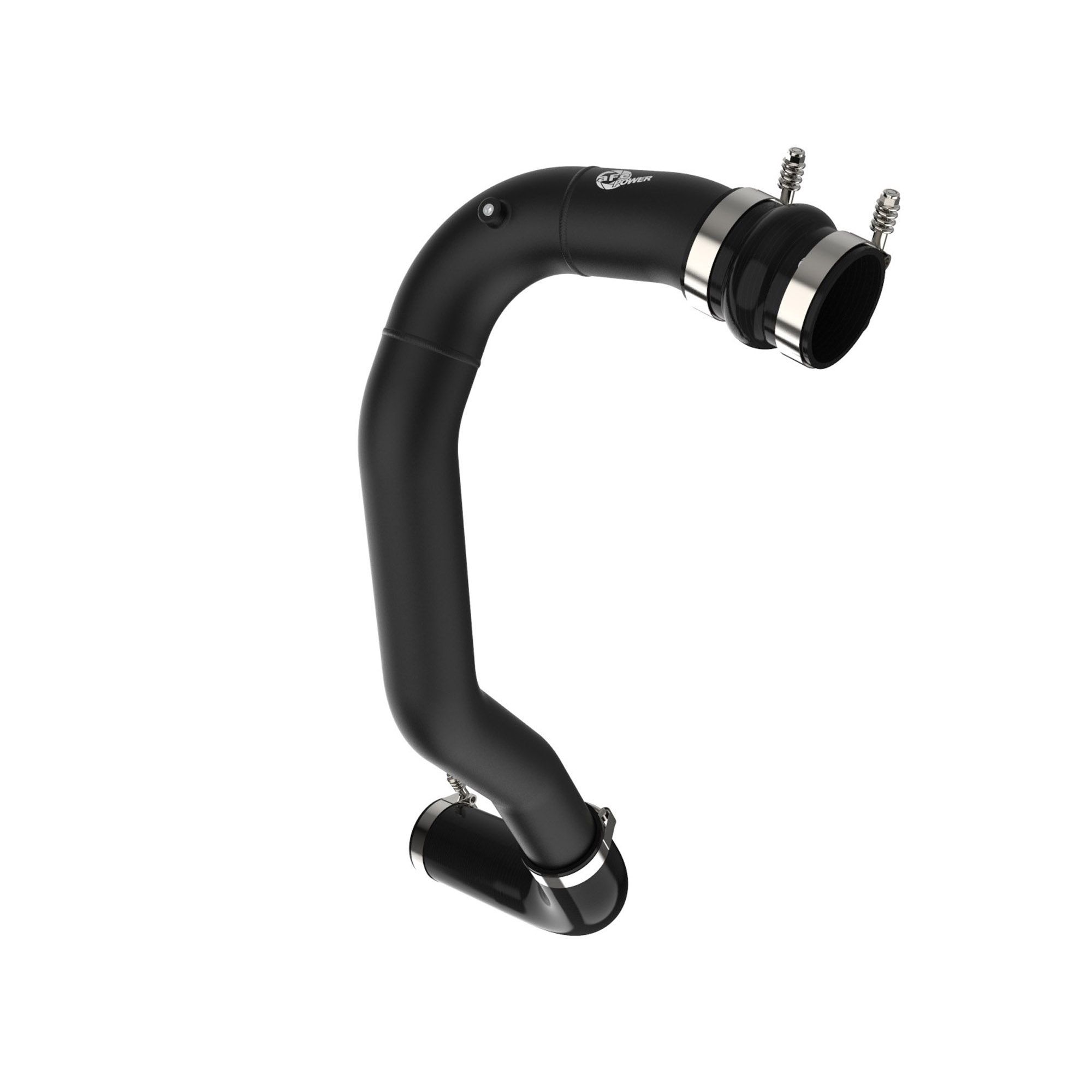 BladeRunner 3 IN Aluminum Hot Charge Pipe Black Ford Diesel Trucks 08-10 V8-6.4L (td)