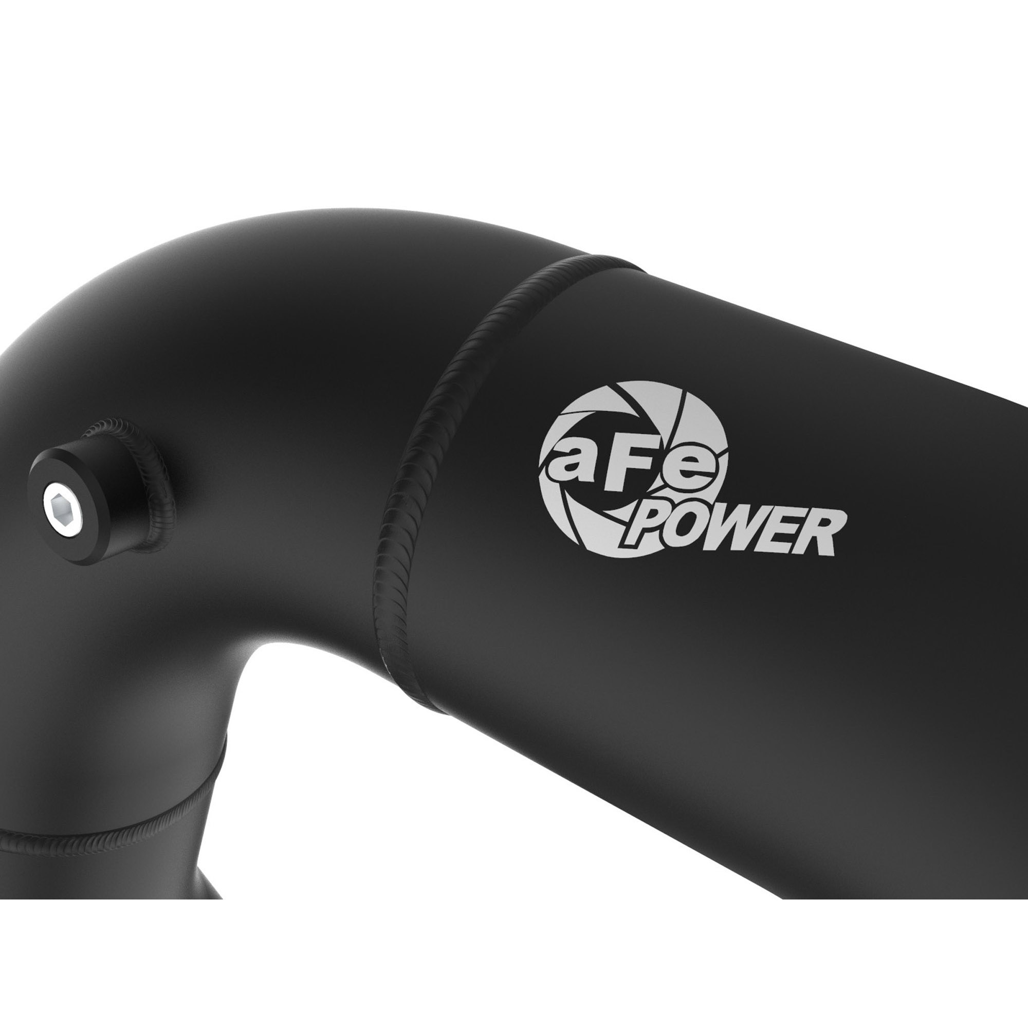 BladeRunner 3 IN Aluminum Hot Charge Pipe Black Ford Diesel Trucks 08-10 V8-6.4L (td)