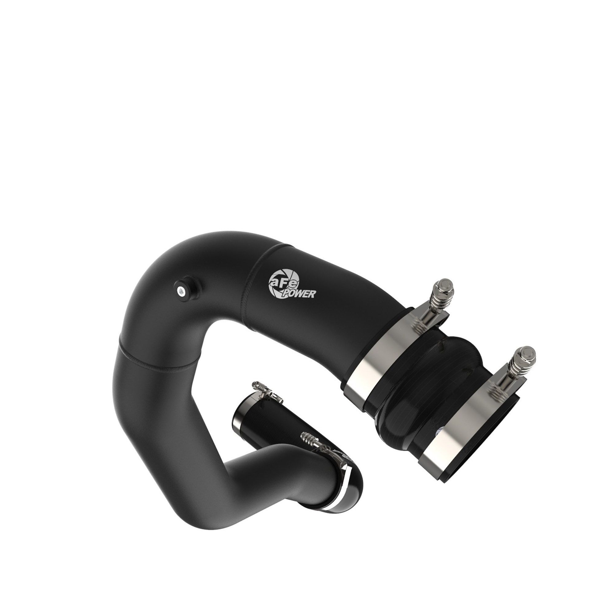 BladeRunner 3 IN Aluminum Hot Charge Pipe Black Ford Diesel Trucks 08-10 V8-6.4L (td)