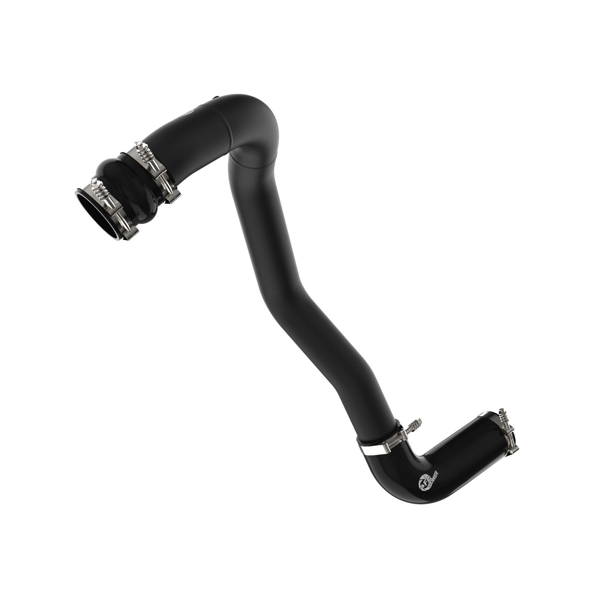 BladeRunner 3 IN Aluminum Hot Charge Pipe Black Ford Diesel Trucks 08-10 V8-6.4L (td)