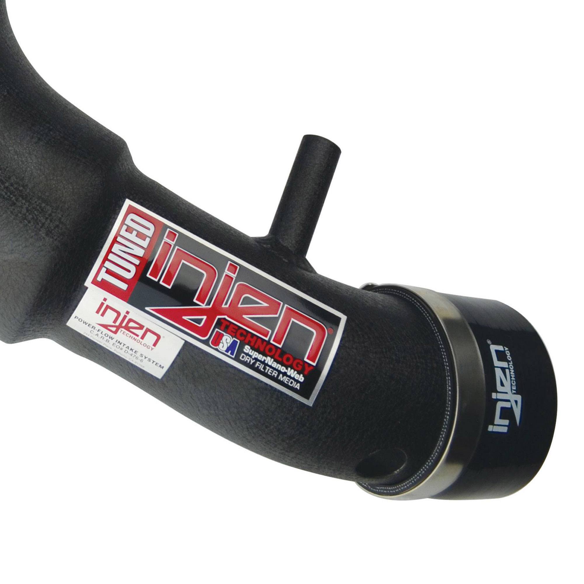 Injen PF Cold Air Intake System w/ Rotomolded Air Filter Housing - PF5002 Wrinkle Black INJ-PF5002WB