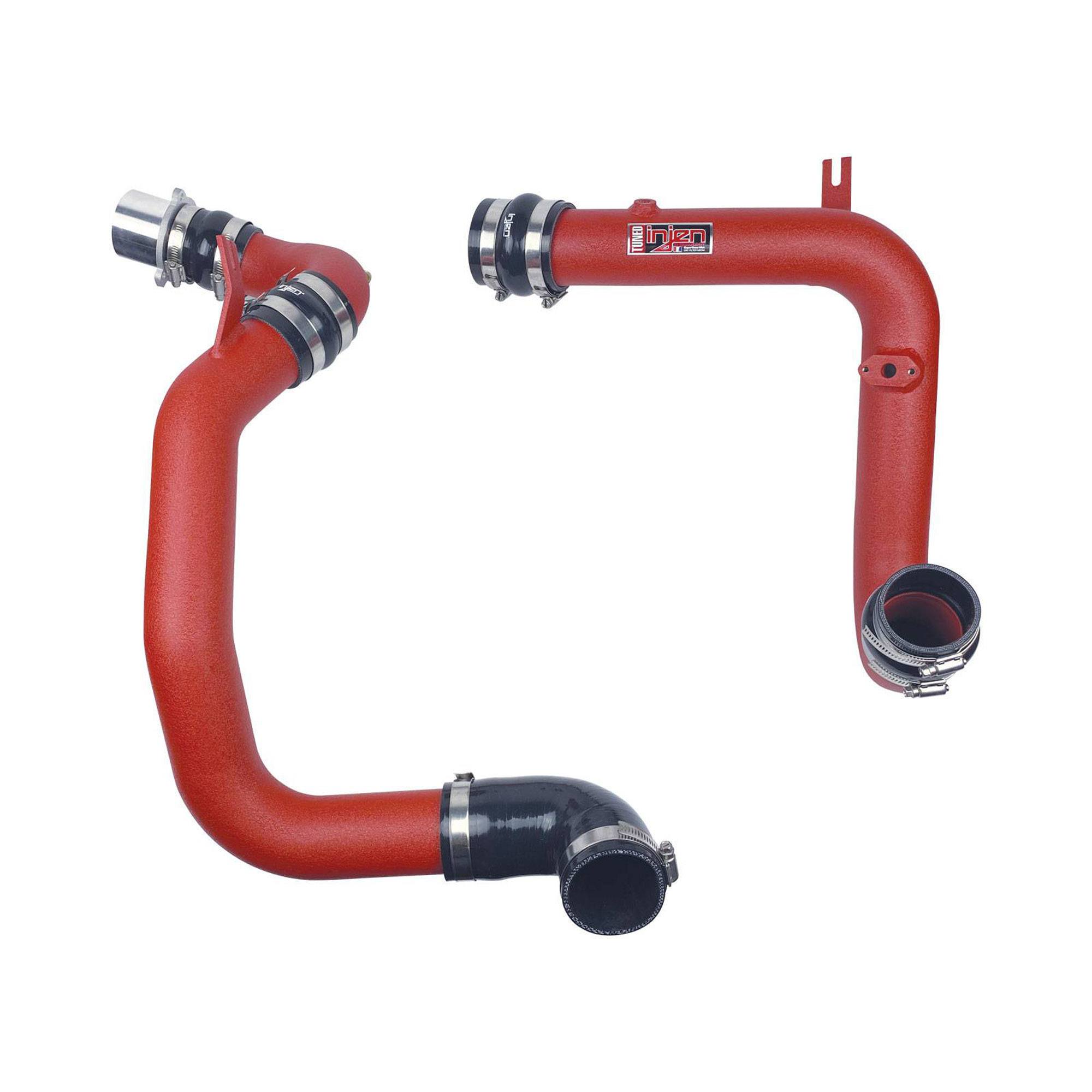 Injen SES Intercooler Pipes - SES3078ICP-P Wrinkle Red INJ-SES3078ICPWR