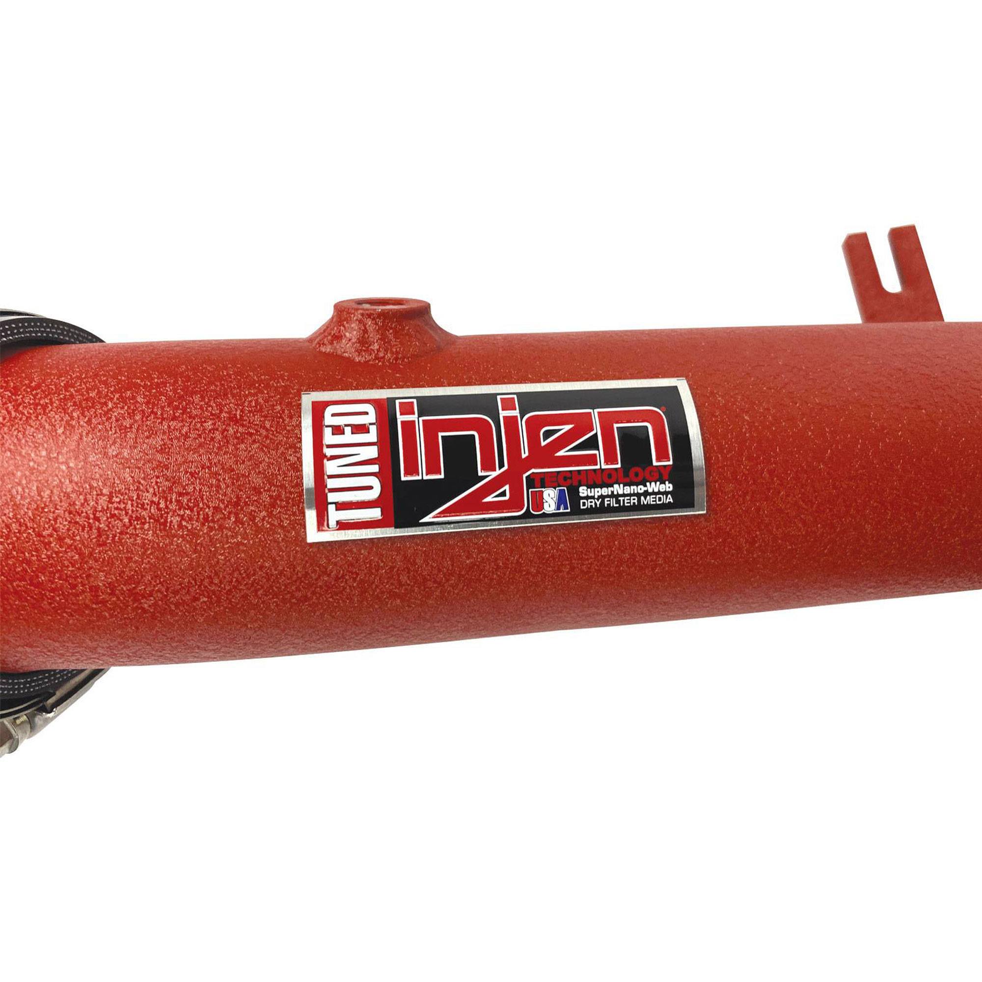 Injen SES Intercooler Pipes - SES3078ICP-P Wrinkle Red INJ-SES3078ICPWR