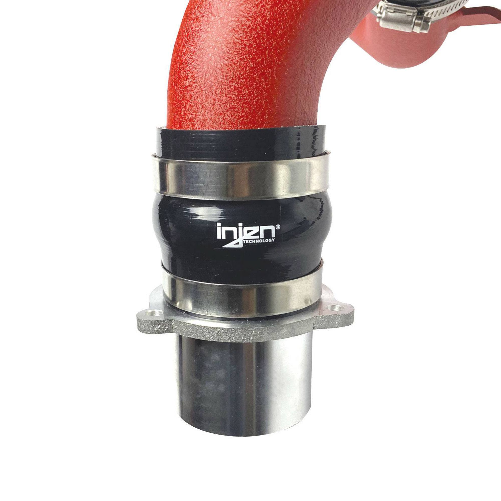 Injen SES Intercooler Pipes - SES3078ICP-P Wrinkle Red INJ-SES3078ICPWR