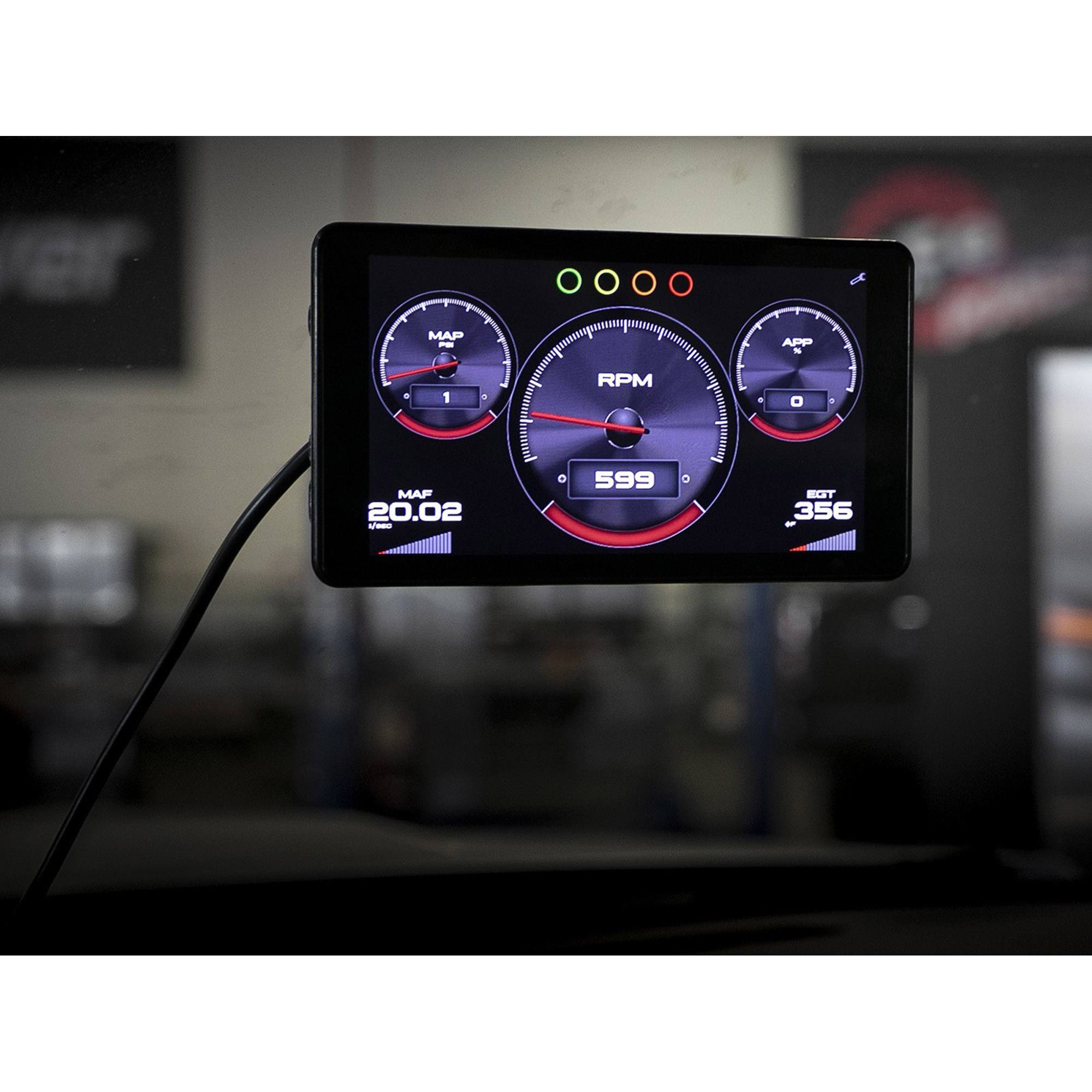 SCORCHER BLUE Bluetooth Power Module & AGD Advanced Gauge Display Monitor Combo Ford Diesel Trucks 11-16 V8-6.7L (td)