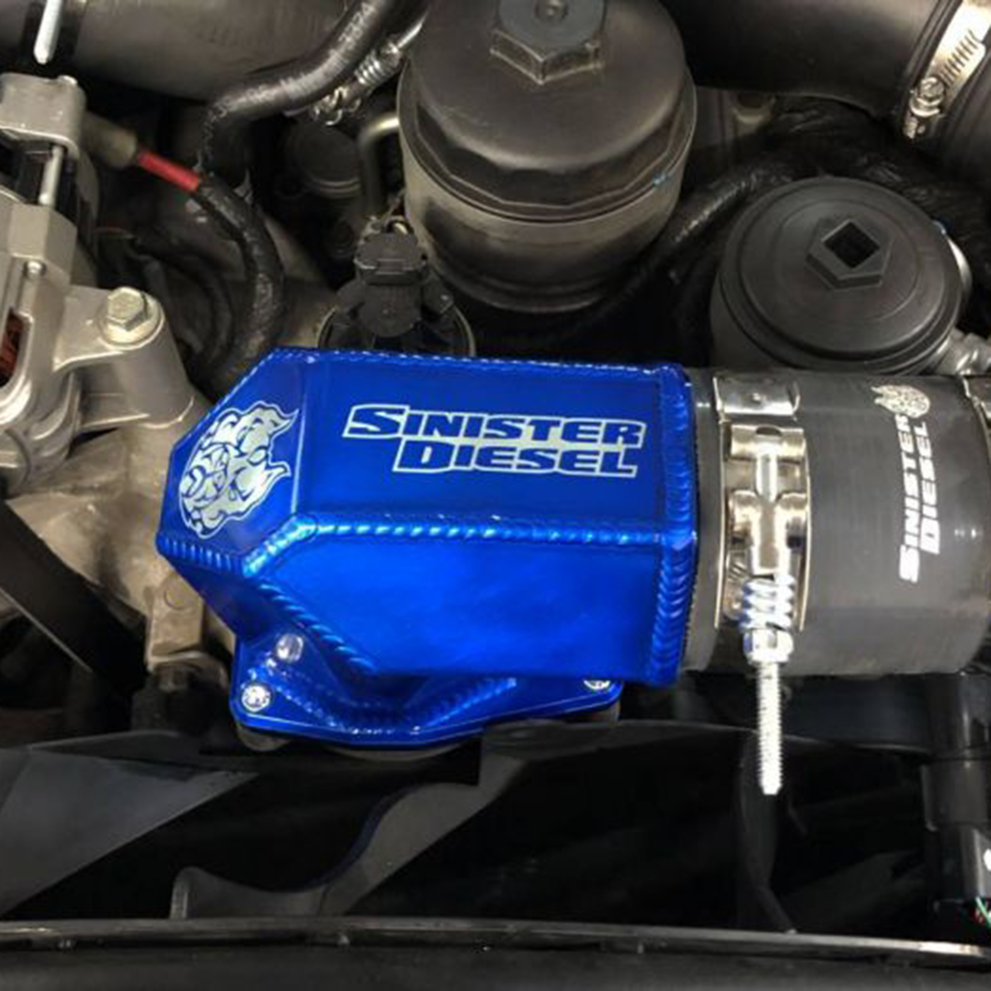 Sinister Diesel (Hexagon) Intake Elbow for 2003-2007 6.0L Powerstroke.